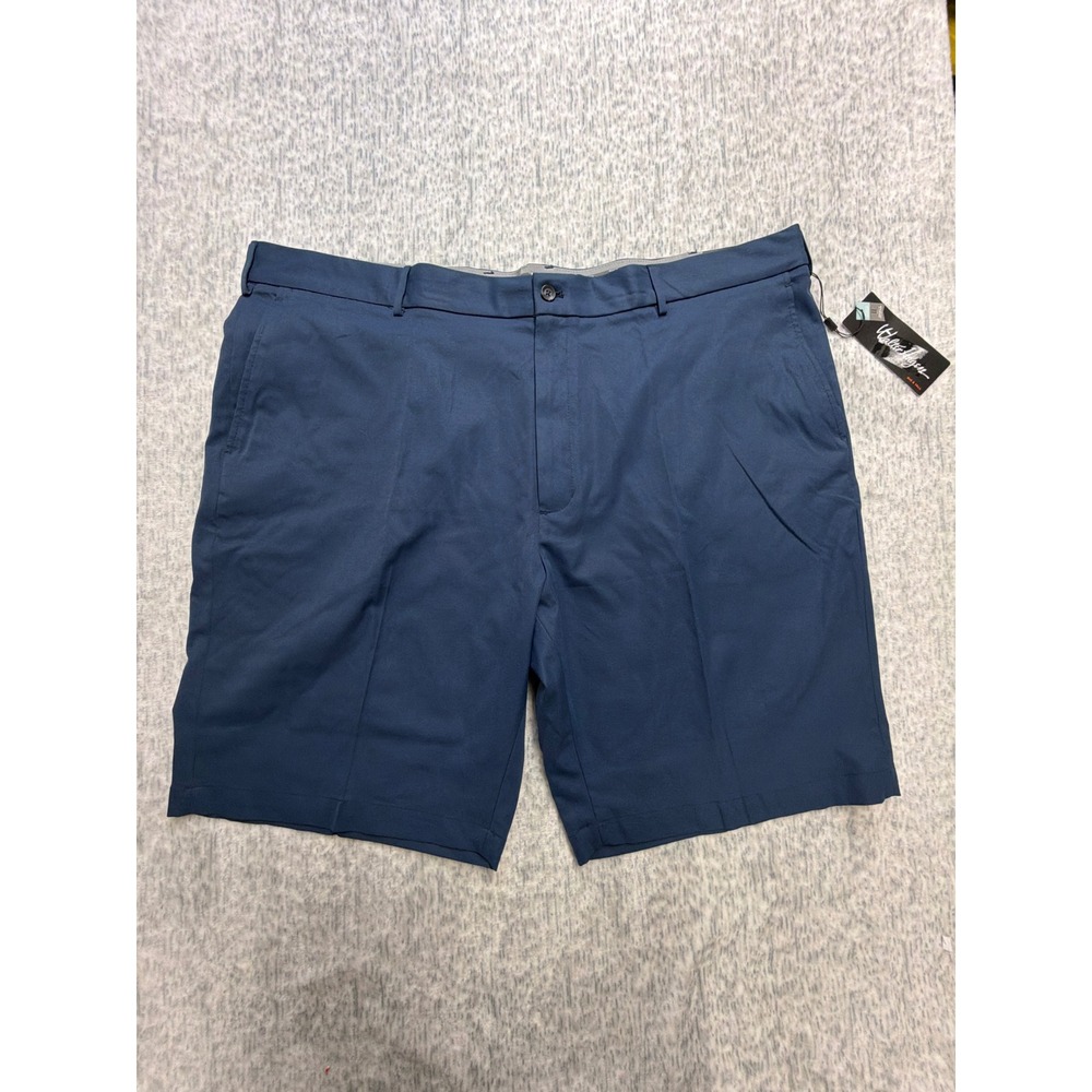 Walter Hagen Perfect 11 Golf Shorts Mens 46 Navy Blue Flat Front Big & Tall NEW